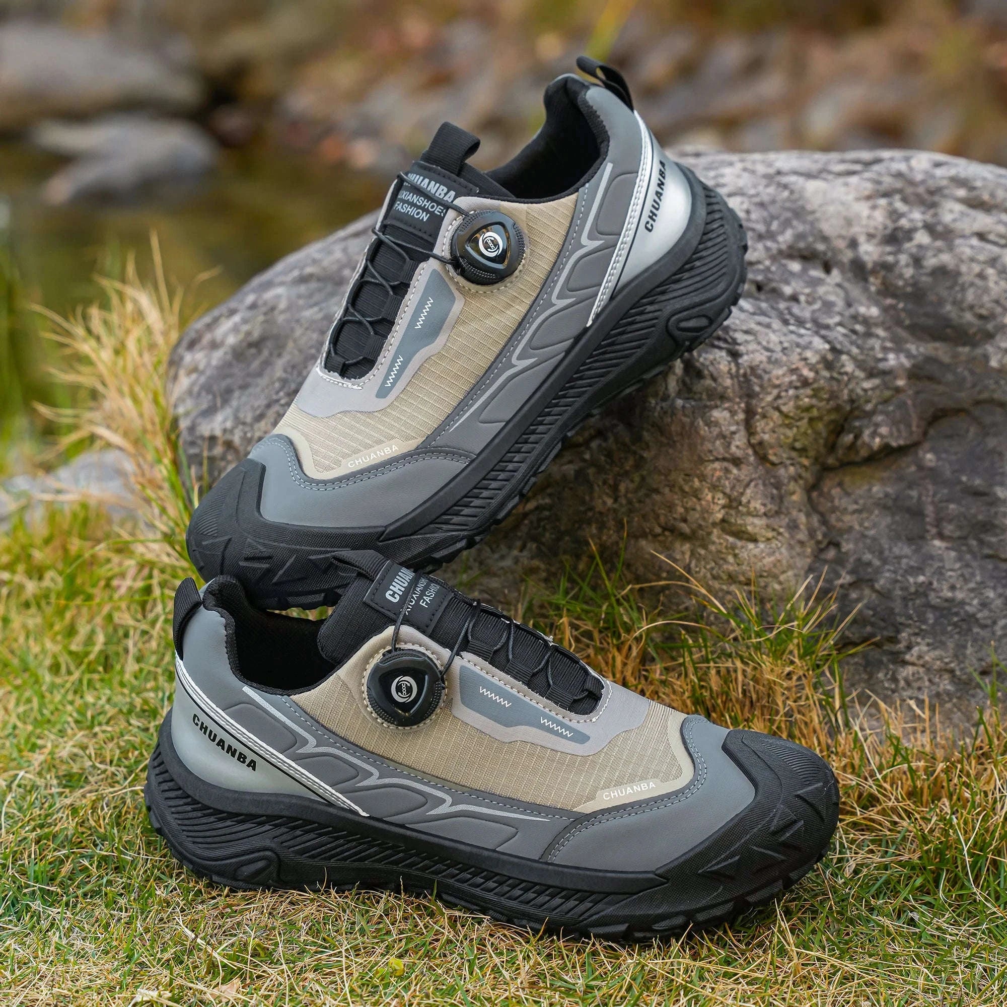 Men's Lightweight Casual Outdoor Shoes-GRAY / 47