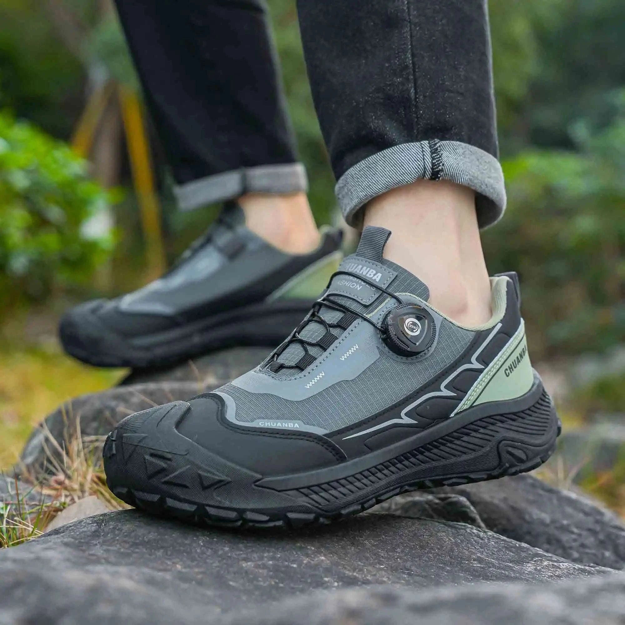 Men's Lightweight Casual Outdoor Shoes-GRAY / 47