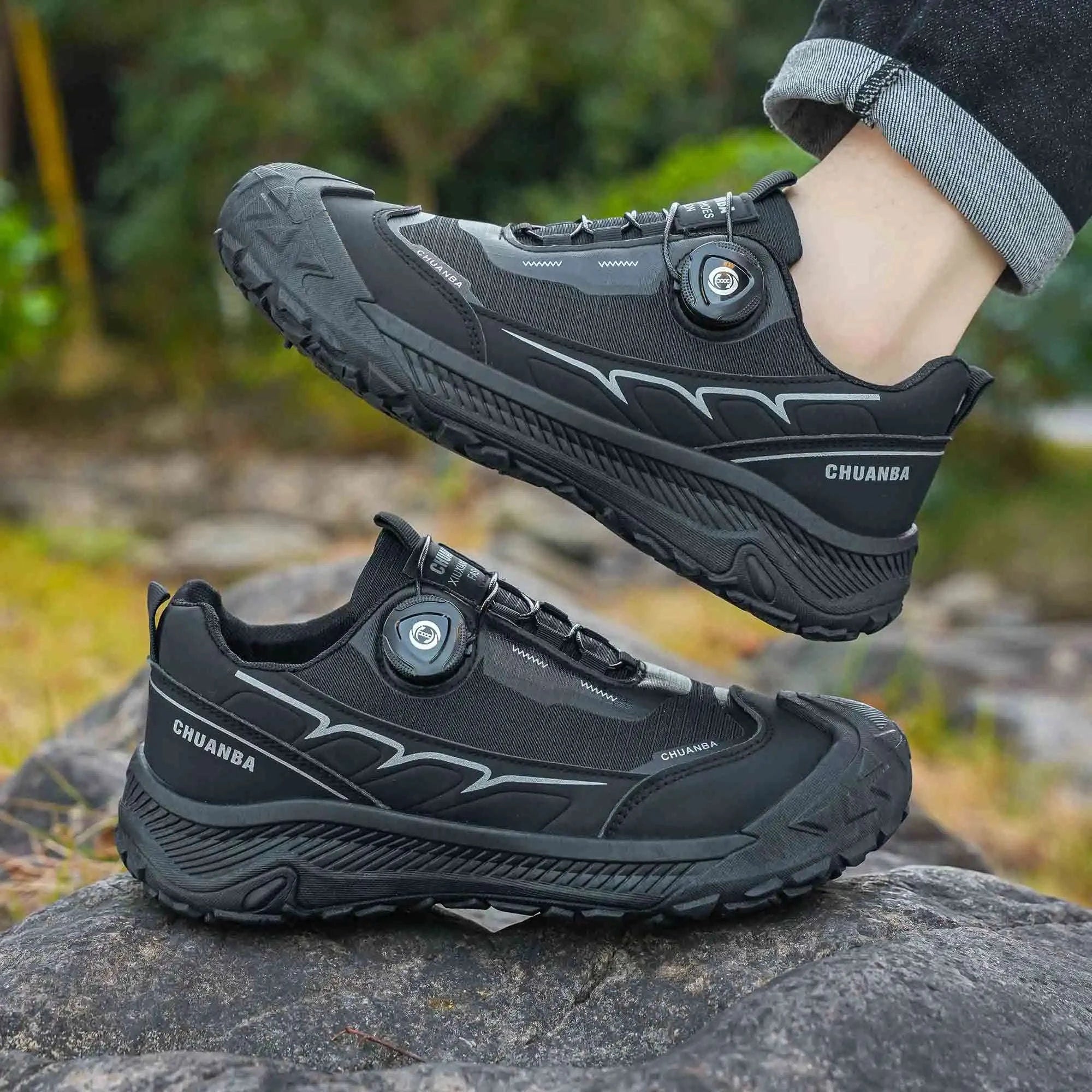 Men's Lightweight Casual Outdoor Shoes-GRAY / 47