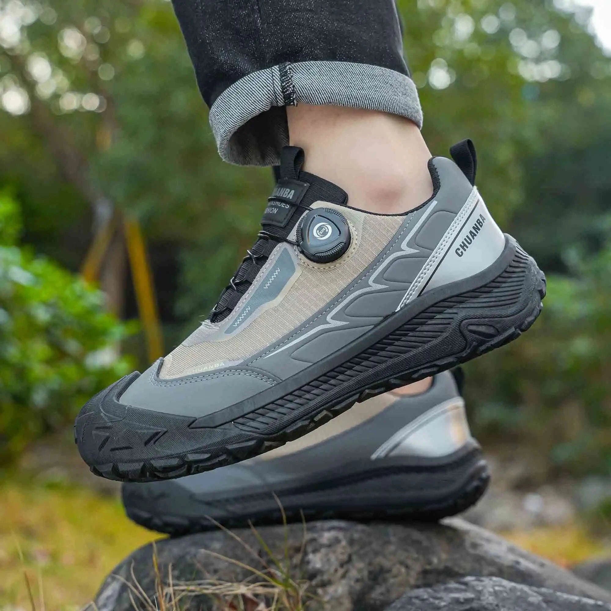 Men's Lightweight Casual Outdoor Shoes-GRAY / 47