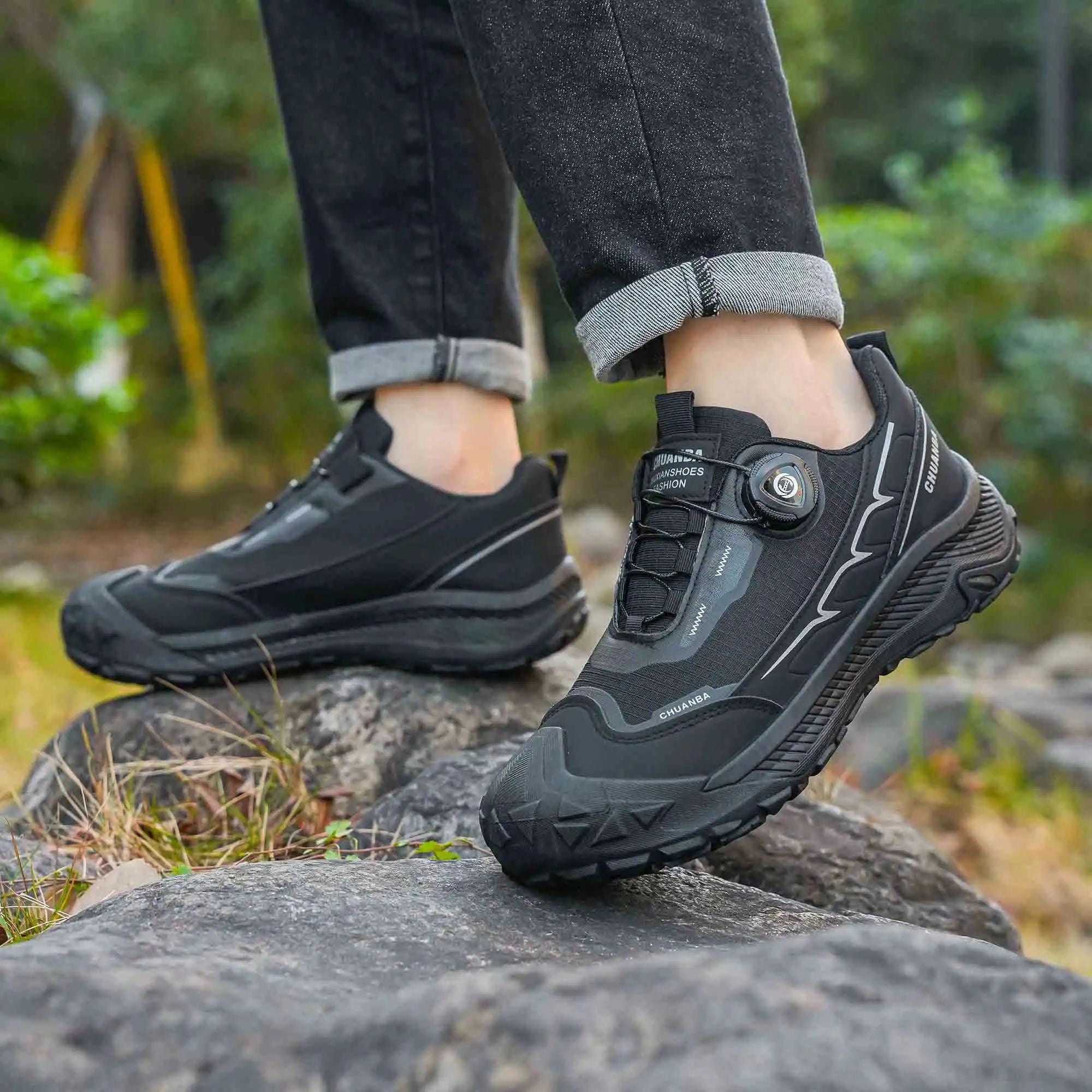 Men's Lightweight Casual Outdoor Shoes-GRAY / 47