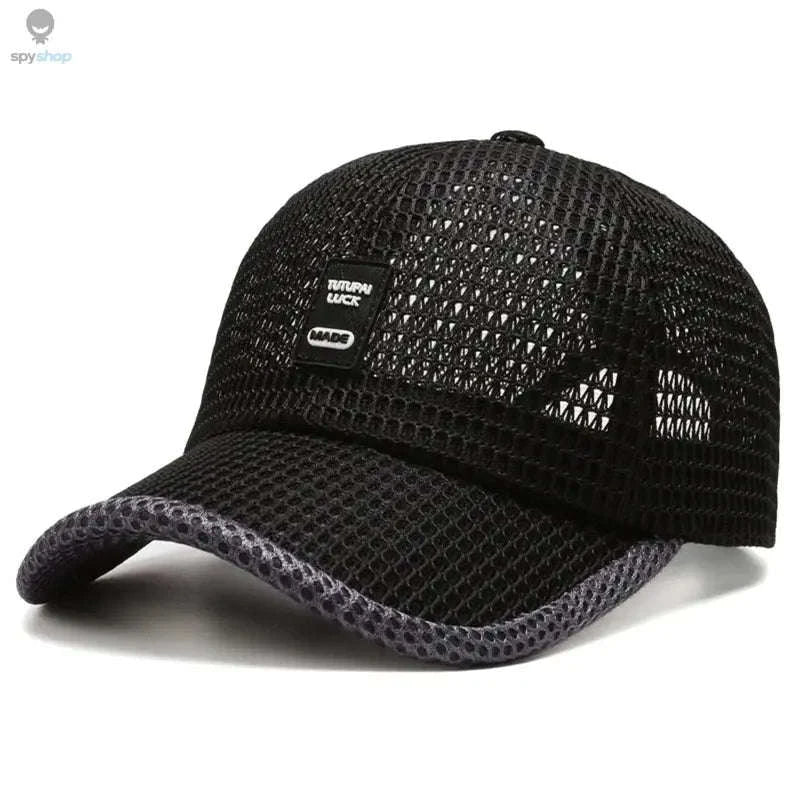 Men's Mesh Baseball Cap – Breathable Summer Comfort and Sun Protection-Navy Blue