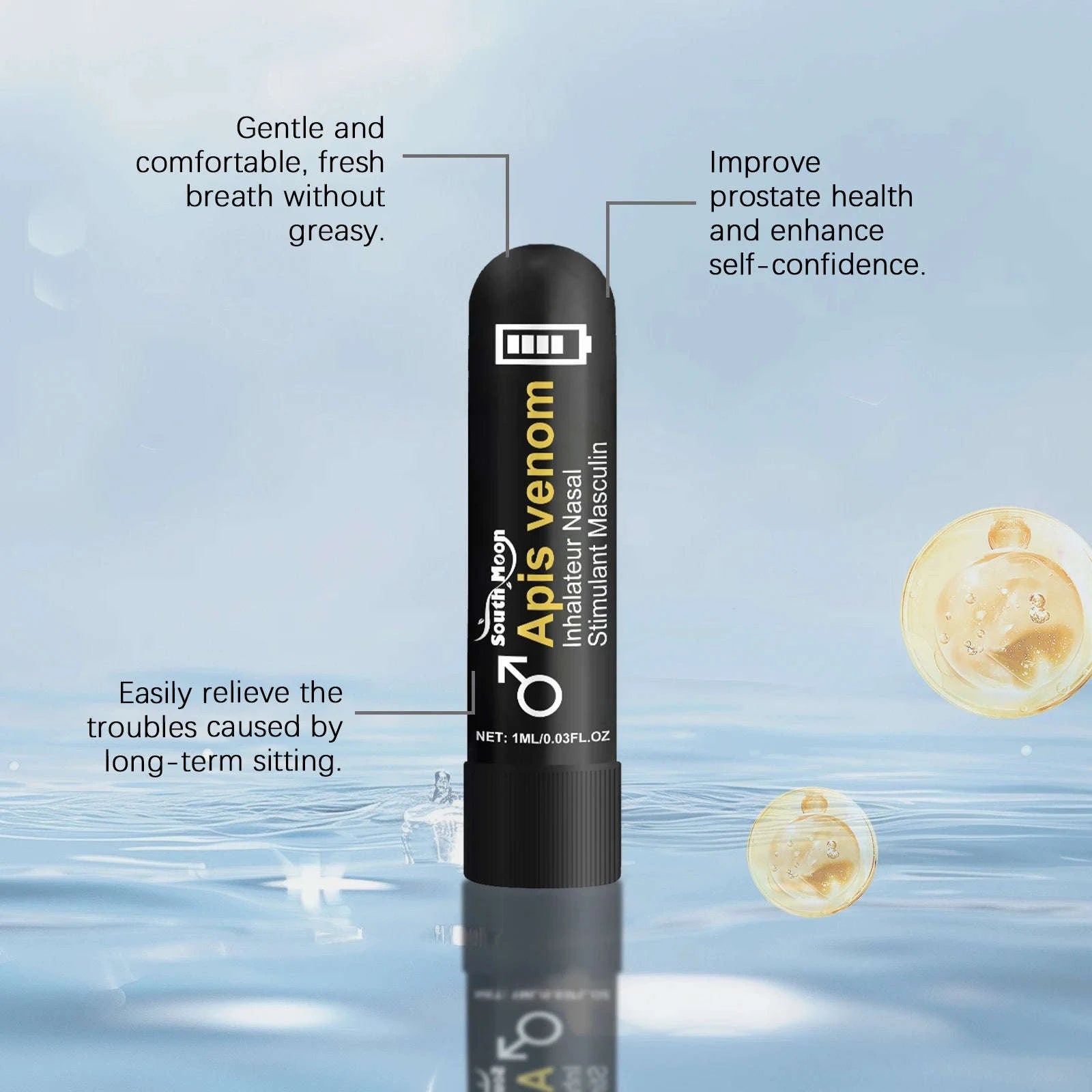 Men's Nasal Sniffing Stick for Gentle Daily Relief-1PC