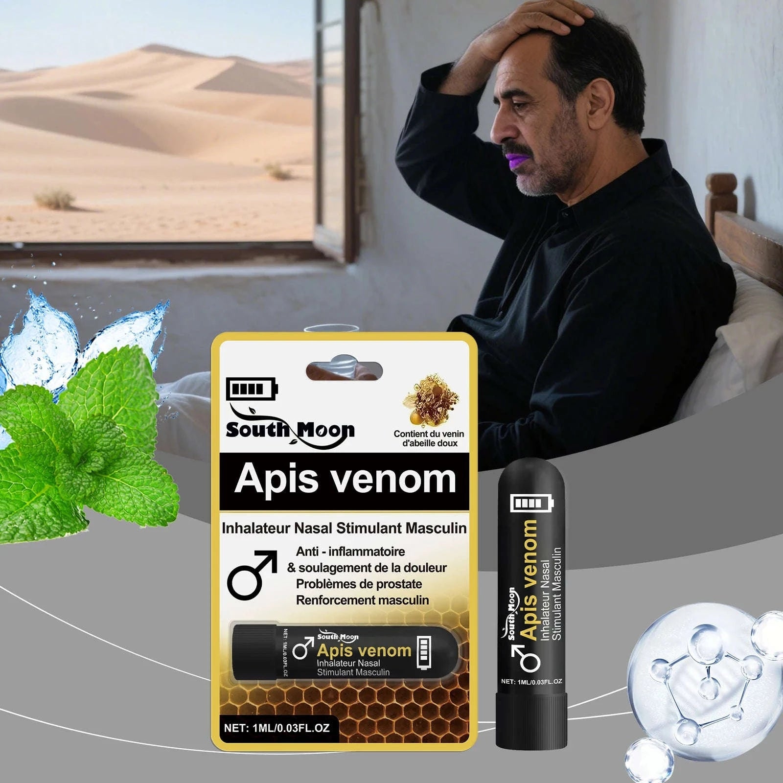 Men's Nursing Nasal Sniffing Stick for Gentle Daily Inhalation-1PC