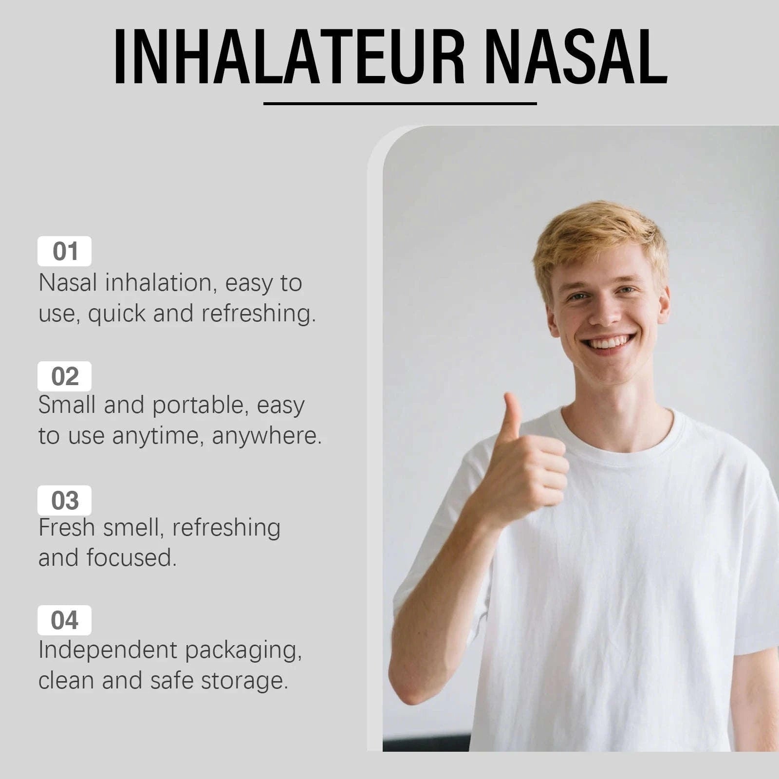 Men's Nursing Nasal Sniffing Stick for Gentle Daily Inhalation-1PC