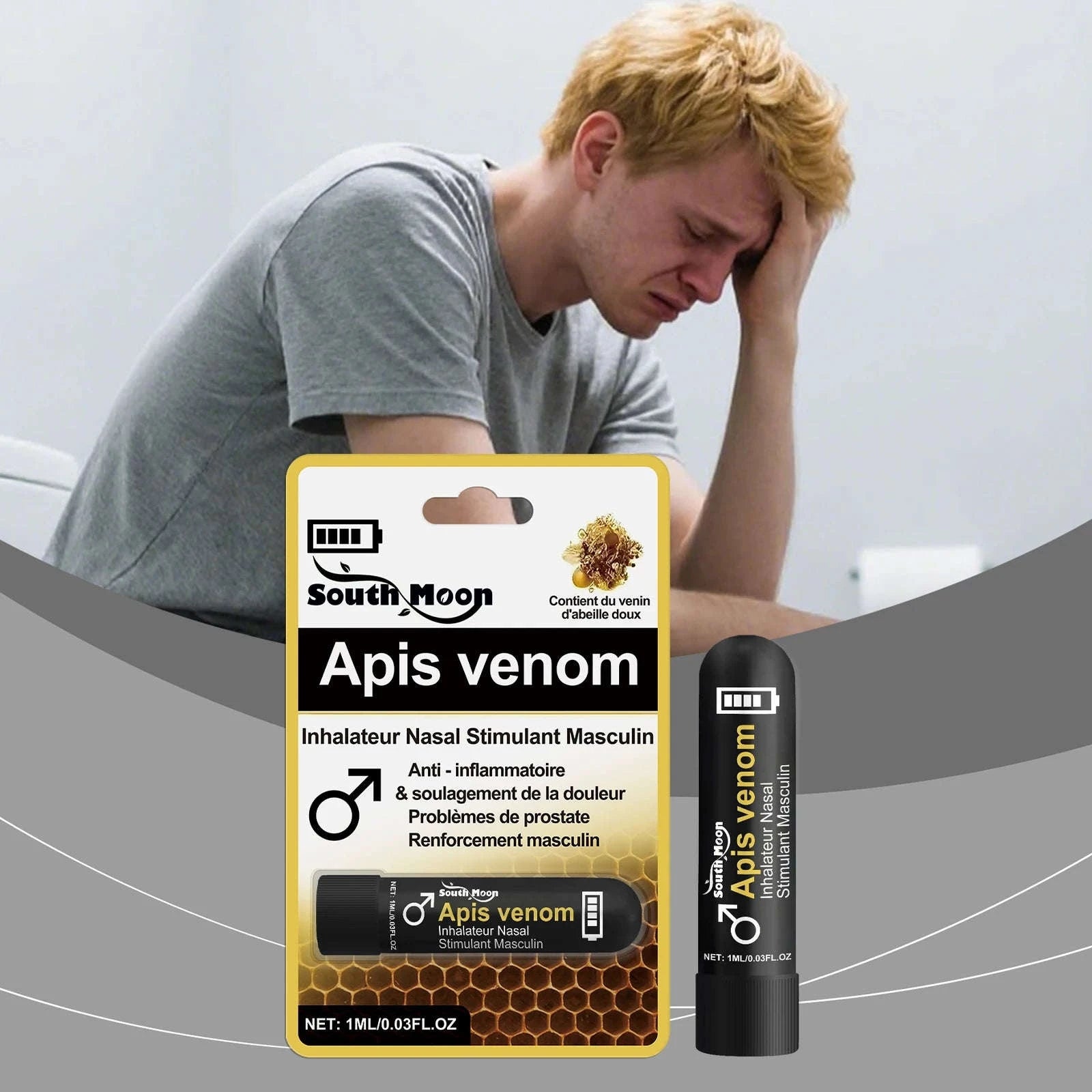 Men's Nursing Nasal Sniffing Stick for Gentle Daily Inhalation-1PC