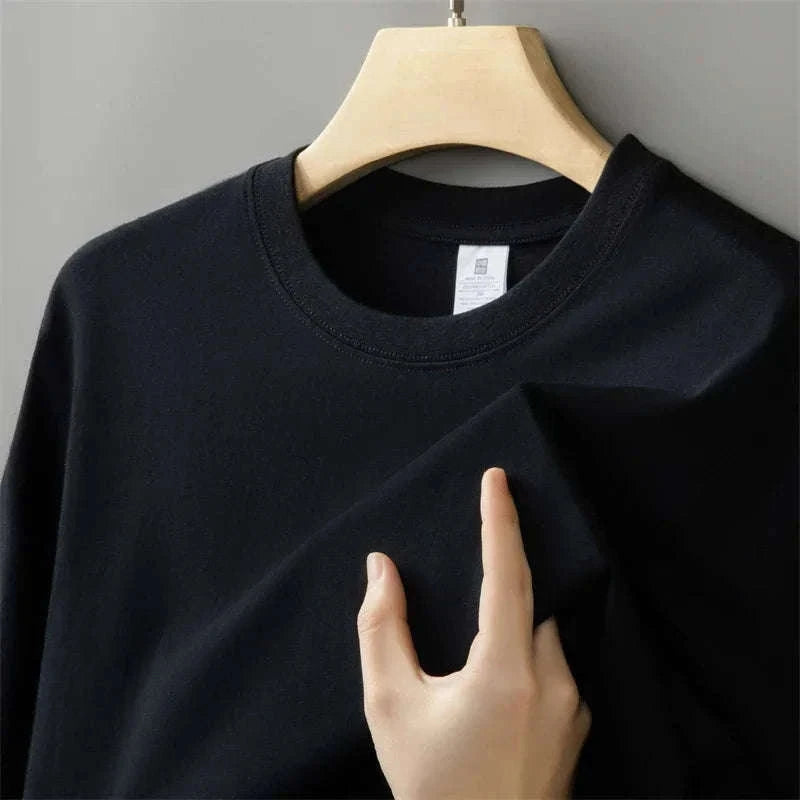 Men's Oversized Heavyweight T-Shirt for Daily Comfort-black / 4XL