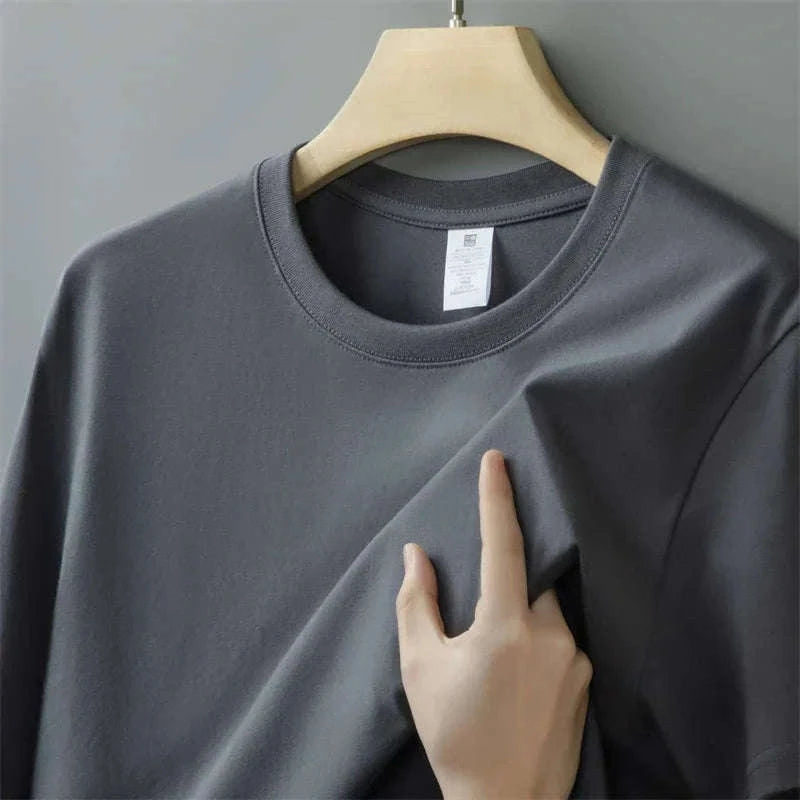 Men's Oversized Heavyweight T-Shirt for Daily Comfort-black / 4XL