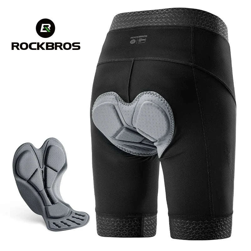 Men’s Padded Cycling Shorts Quick Dry Breathable Bike Tights-YDDK002 / Asia XXL(EUR XL)