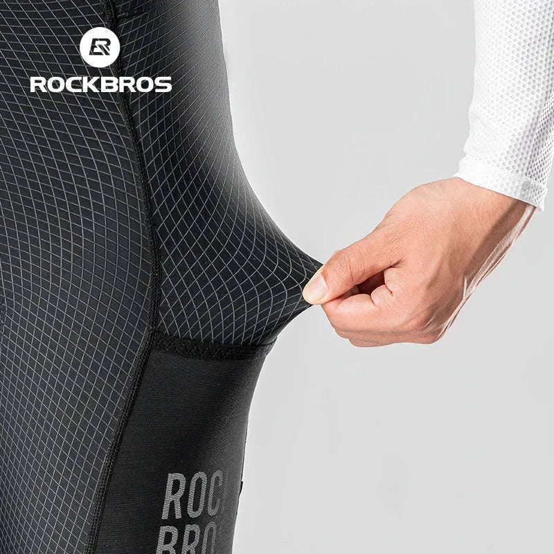 Men’s Padded Cycling Shorts Quick-Dry Breathable Bike Tights-YDDK004-1 / Asia S(EUR XS)