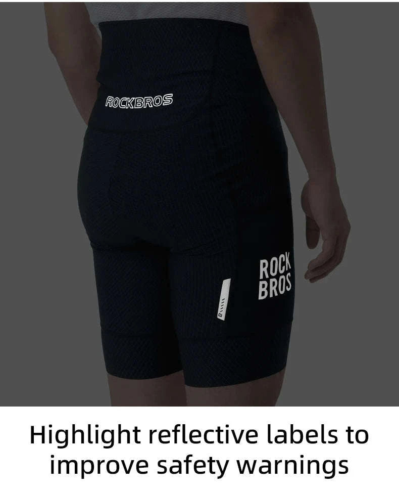 Men’s Padded Cycling Shorts Quick-Dry Breathable Bike Tights-YDDK004-1 / Asia S(EUR XS)