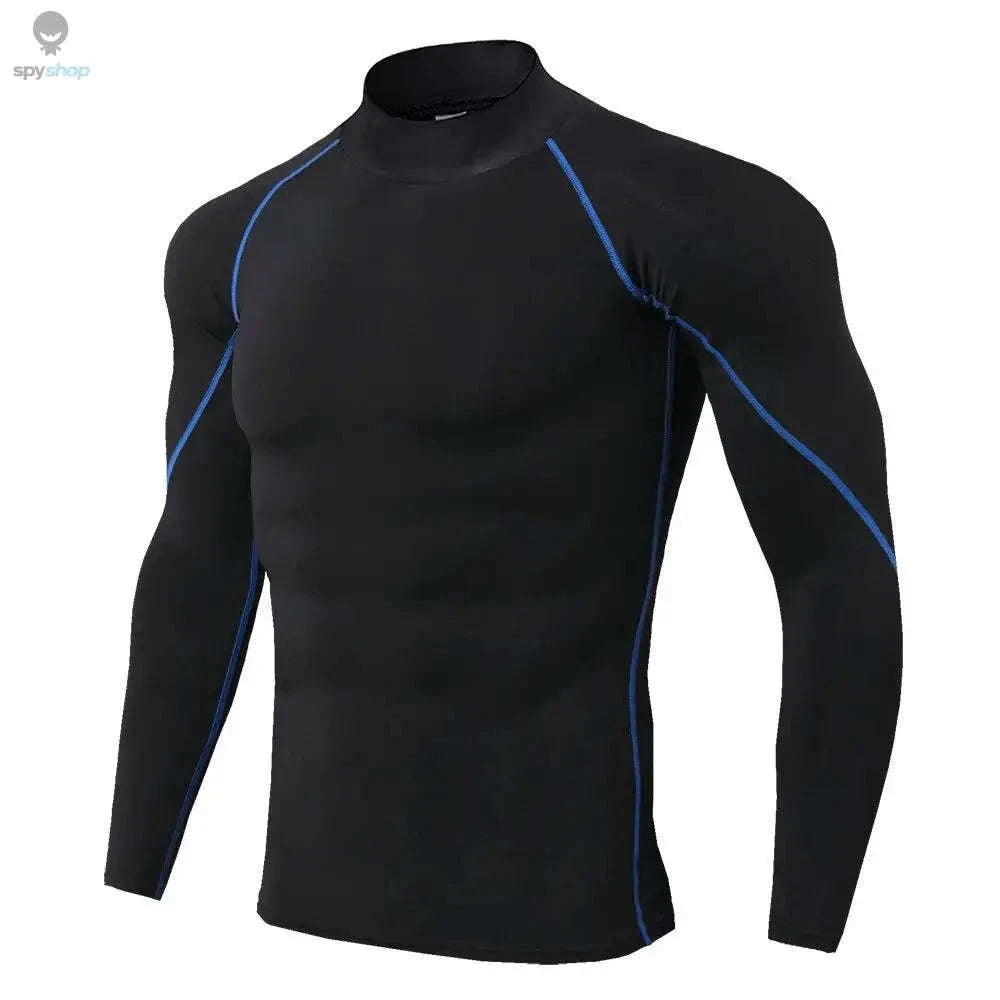 Men's Quick Dry Compression Shirt-Gray / M