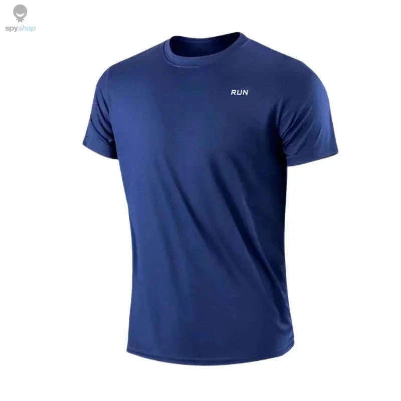 Men's Quick Dry Gym T-Shirt for Dry, Unrestricted Training-GRAY / L