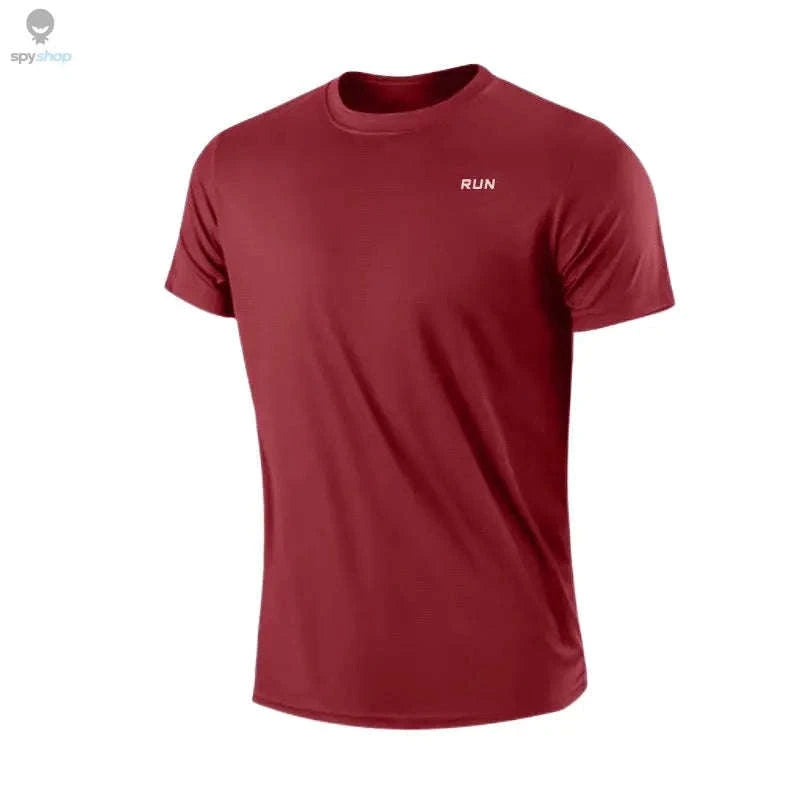 Men's Quick Dry Gym T-Shirt-GRAY / L