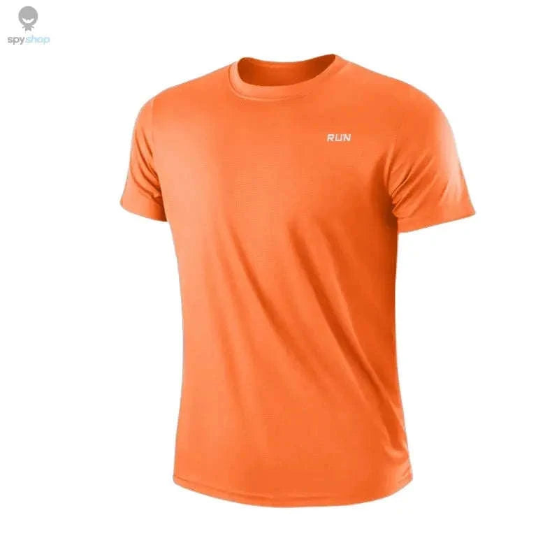 Men's Quick Dry Gym T-Shirt-GRAY / L
