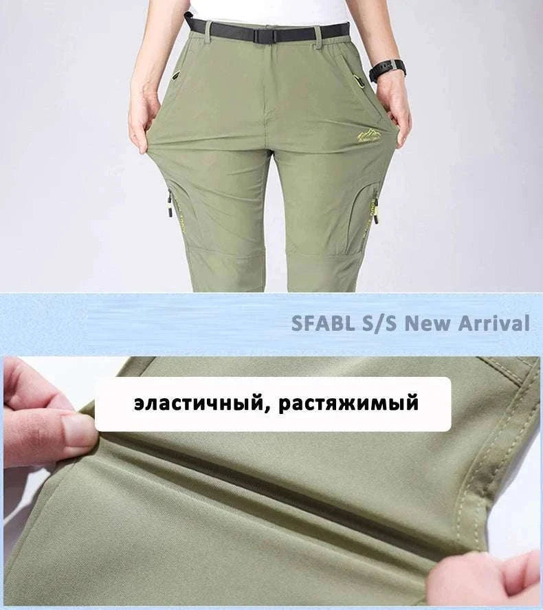 Men’s Quick Dry Hiking Pants Stretch Waterproof Multi Pocket-Dark Grey / Asian XXXL 85kg-90kg