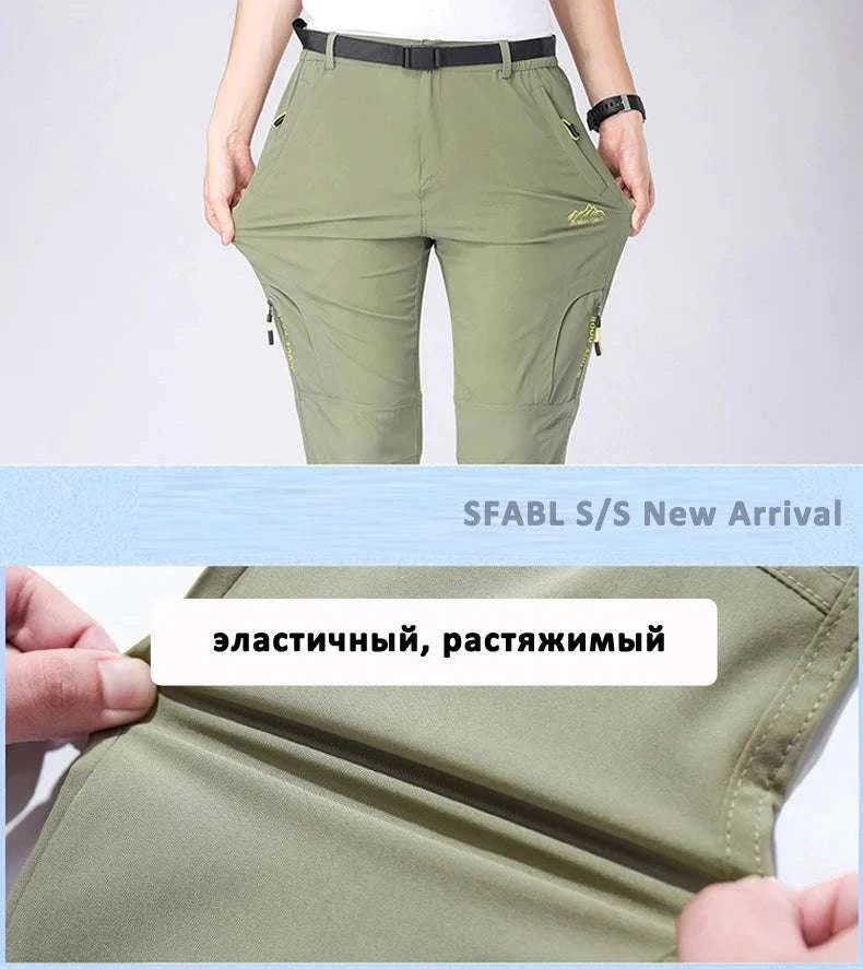 Men’s Quick Dry Hiking Pants Stretch Waterproof Multi Pocket-Dark Grey / Asian XXXL 85kg-90kg