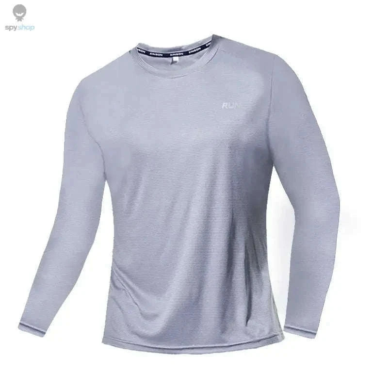 Men's Quick-Dry Ice Silk T-Shirt for Training and Outdoor Wear-Purple / Asian size 5XL / CHINA