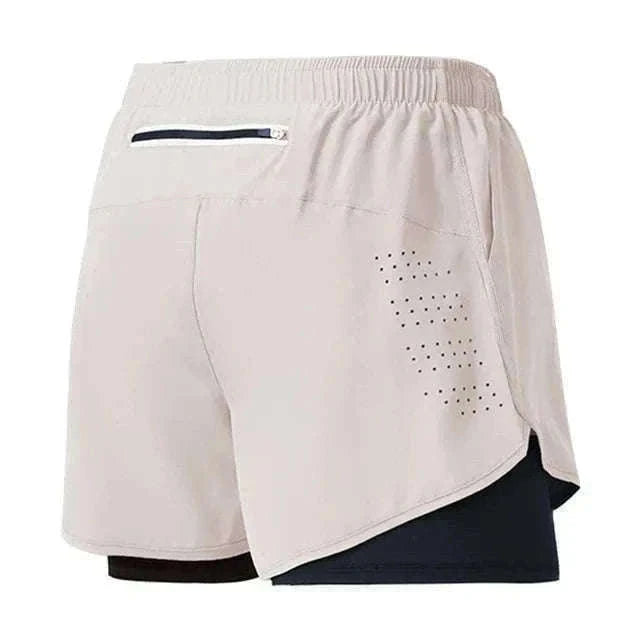 Men’s Quick-Dry Running Shorts with Double-Layer Support-