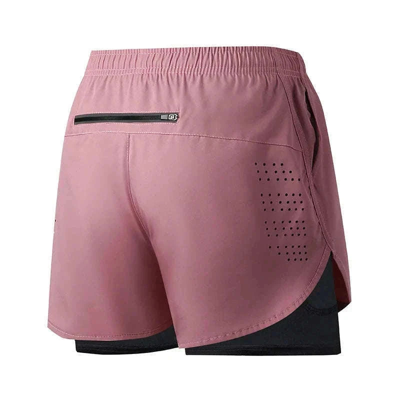 Men’s Quick-Dry Running Shorts with Double-Layer Support-Sky Blue / L(70-80kg)