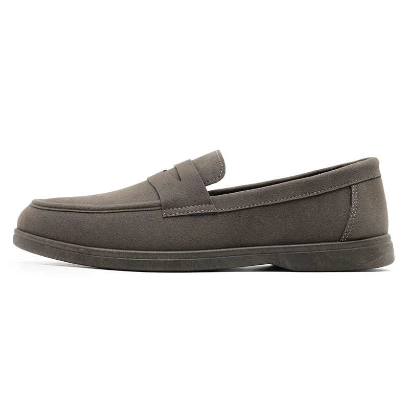 Men's Slip-On Loafers Lightweight Breathable Casual Walking Shoes-Khaki / 42 / China Mainland