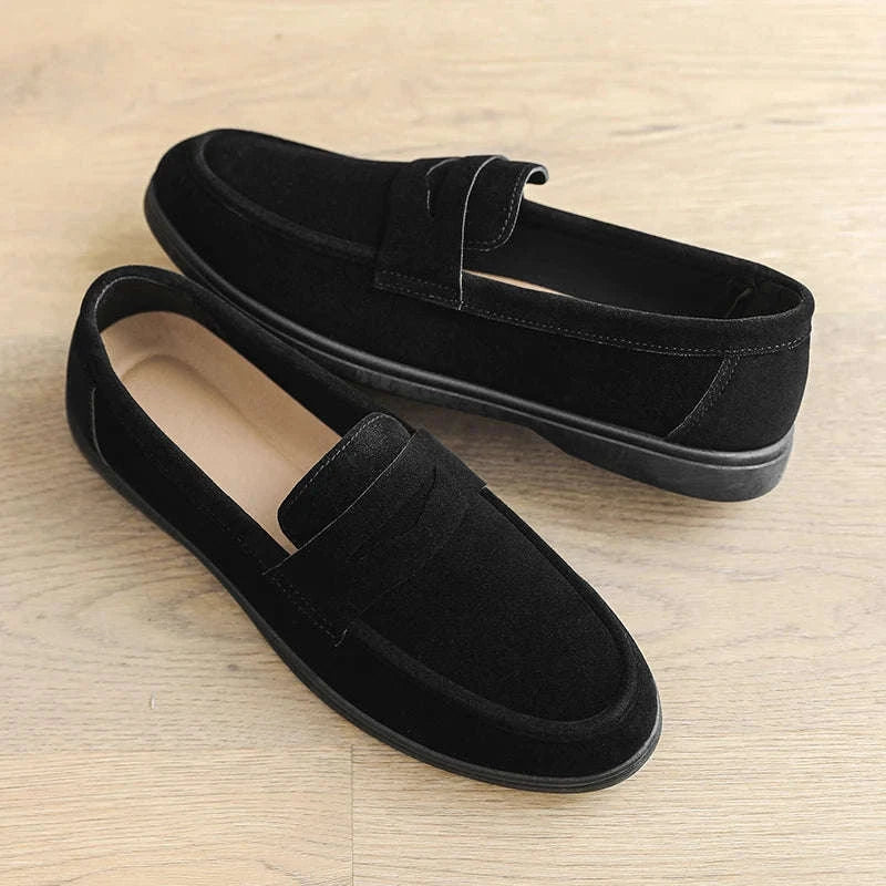 Men's Slip-On Loafers Lightweight Breathable Casual Walking Shoes-Khaki / 42 / China Mainland