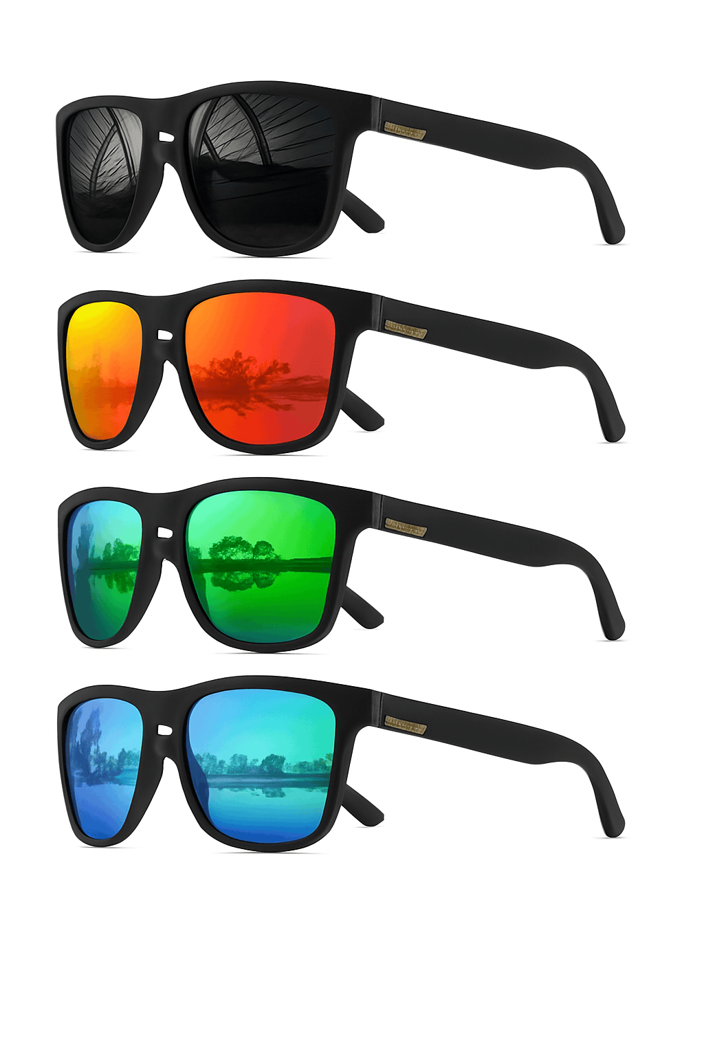 Men's Square Polarized Sunglasses with UV400 Protection-1PC-7