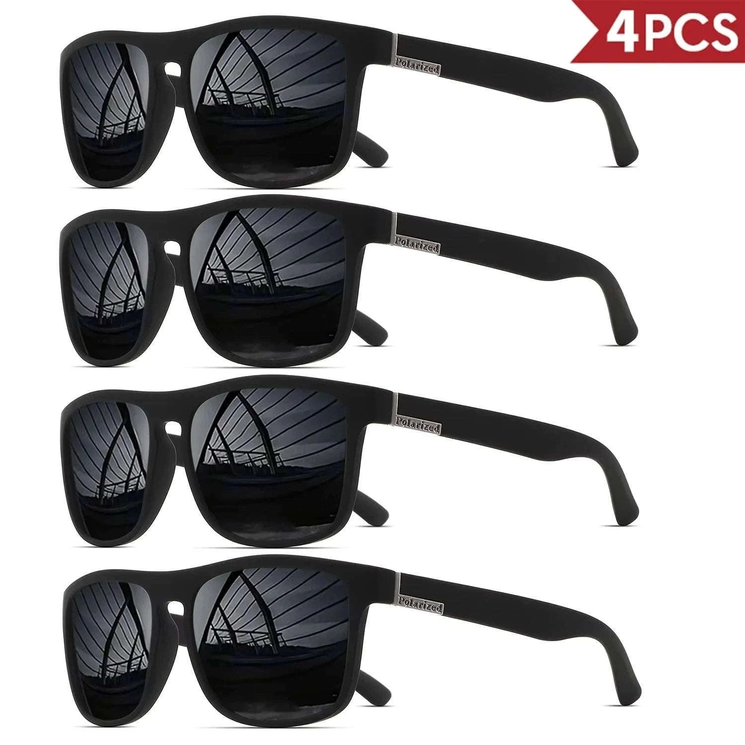 Men's Square Polarized Sunglasses with UV400 Protection-1PC-7