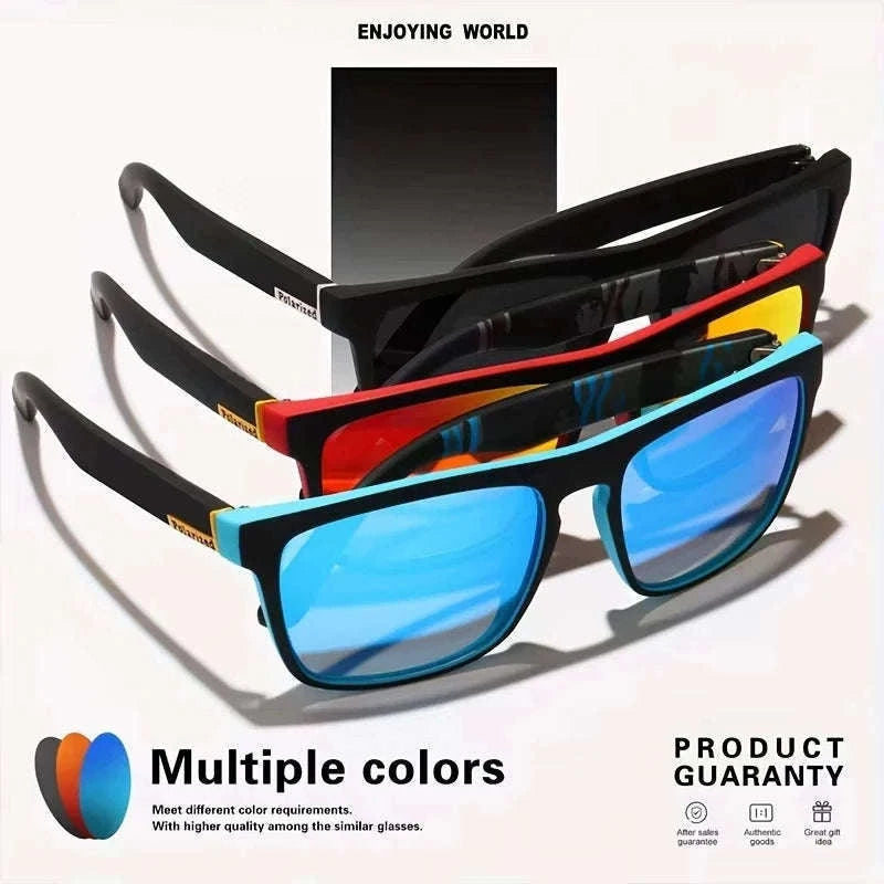 Men's Square Polarized Sunglasses with UV400 Protection-1PC-7