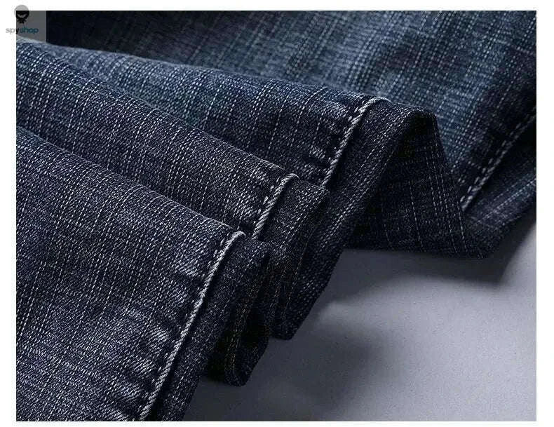 Men's Stretch Denim Jeans, Slim Straight Mid-Rise Fit-black / 30