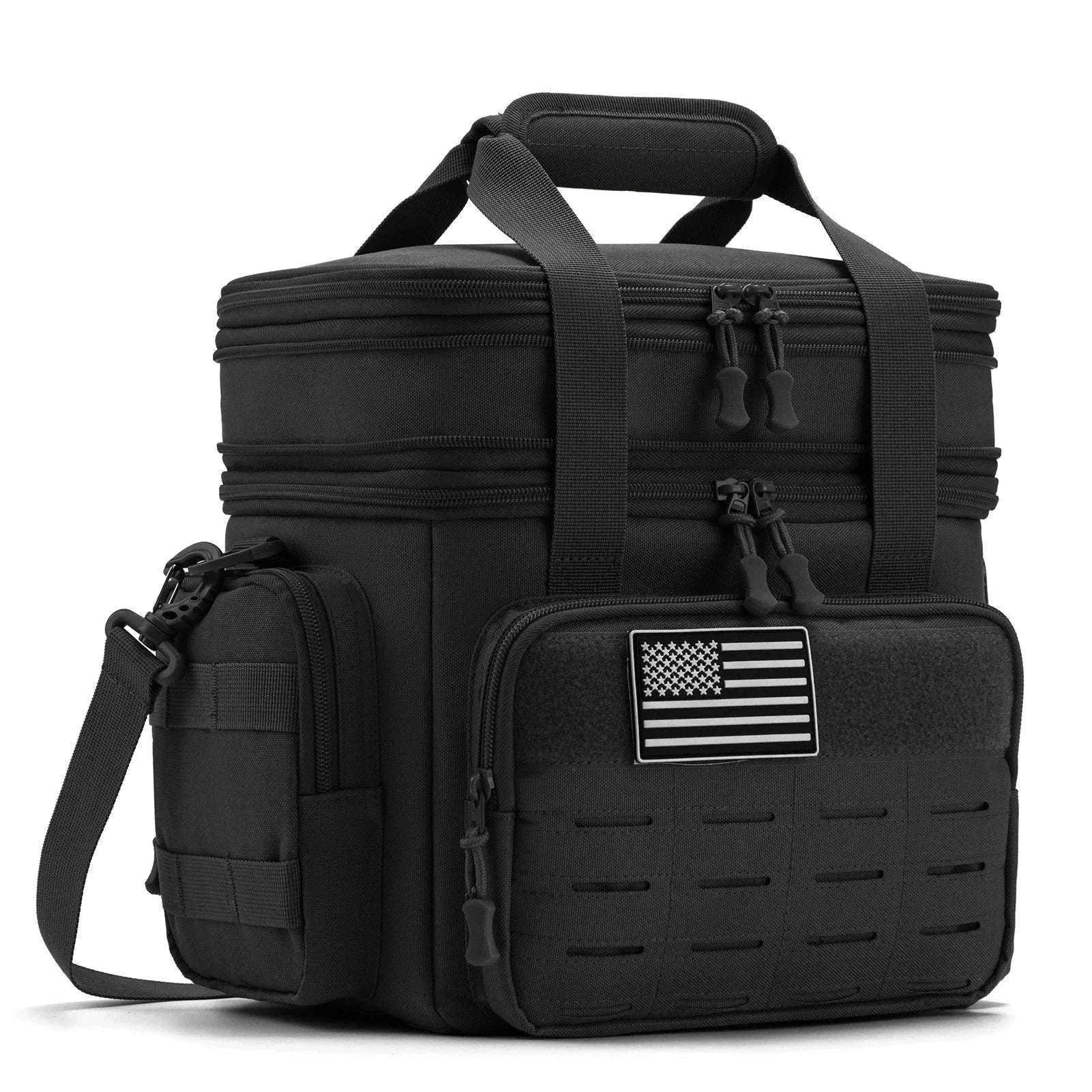 Men's Tactical Expandable Insulated Cooler Bag 18L Leak Proof Lunch Bag-army green / Poland