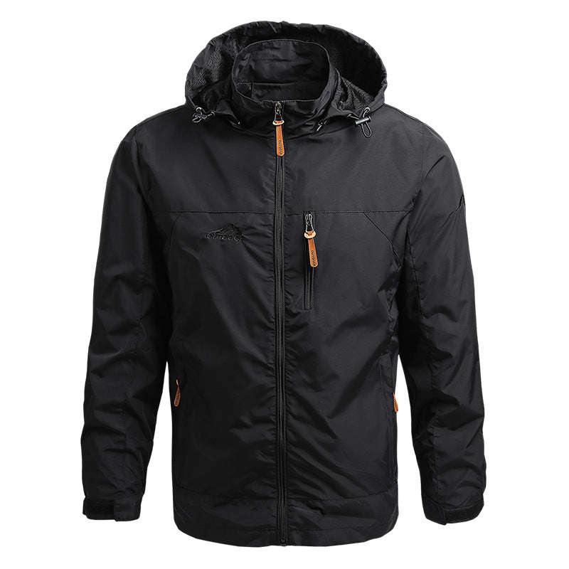 Men's Tactical Jacket – Waterproof Hooded Windbreaker for Outdoor Performance-army green / XXL / Pack of 1