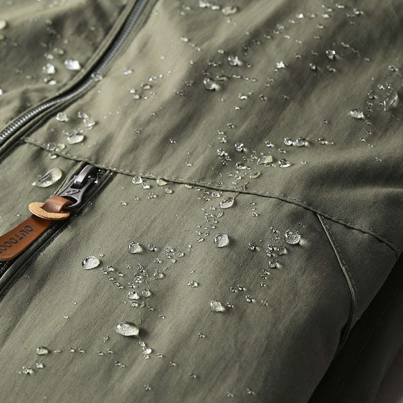 Men's Tactical Jacket – Waterproof Hooded Windbreaker for Outdoor Performance-army green / XXL / Pack of 1
