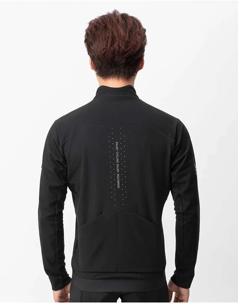 Men’s Thermal Cycling Jacket Windproof Fleece Bike Coat-YDWT007 / Asian S(EUR XS)