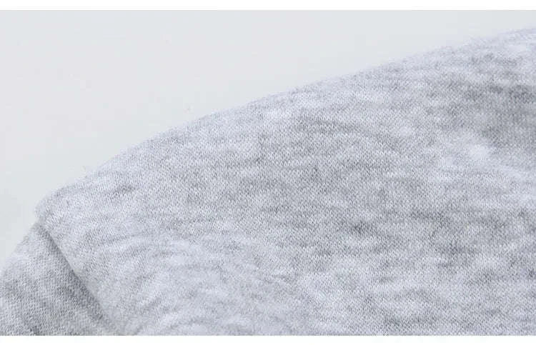 Men's Thermal T-Shirt — Fleece Lined Long-Sleeve Base Layer-Light Grey / 2XL 65-75KG