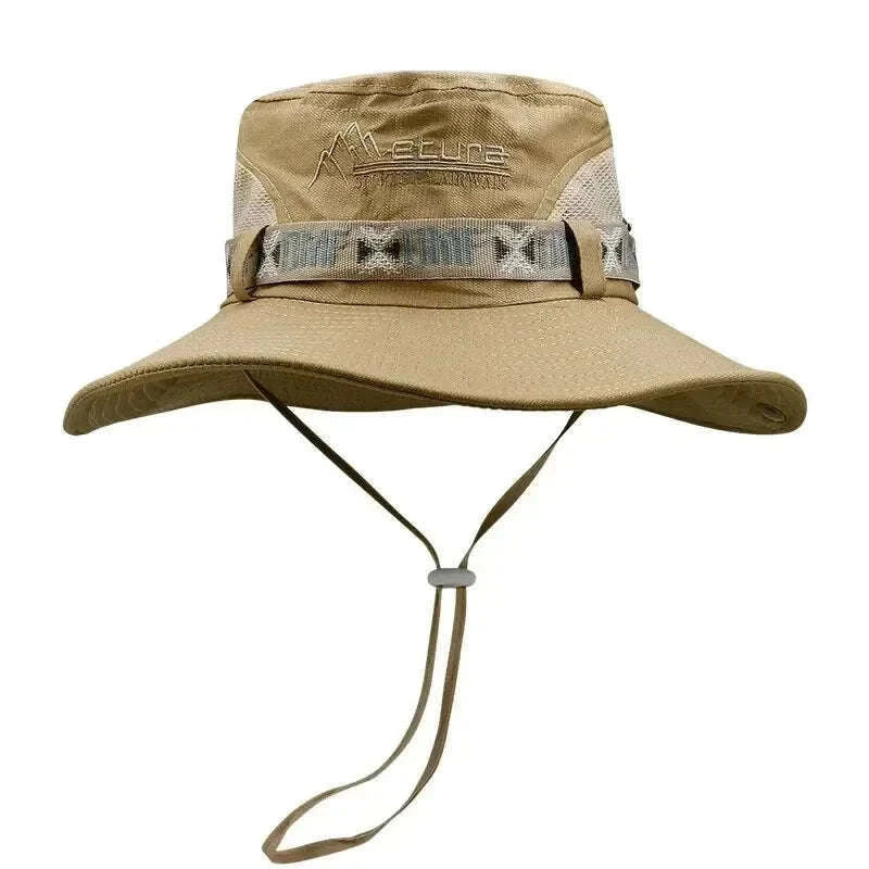 Men's UV Protection Bucket Hat-One Size / Khaki
