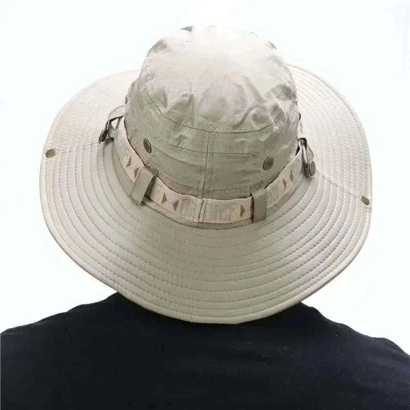 Men's UV Protection Bucket Hat-One Size / Khaki