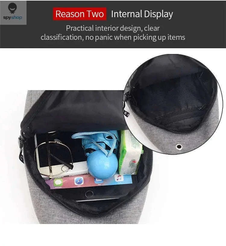 Men's Waterproof Fanny Pack – Lightweight, Durable, Large-Capacity Design-Blue