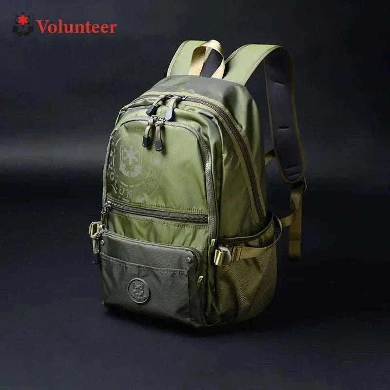 Men's Waterproof Travel Backpack with Multi-Pocket Storage-Grey(Large)