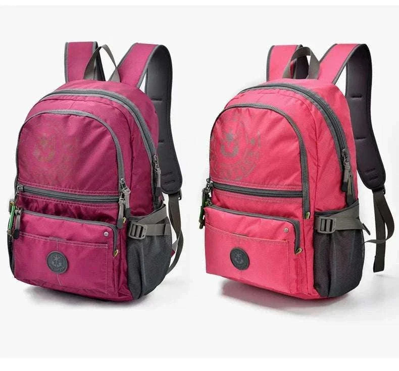 Men's Waterproof Travel Backpack with Multi-Pocket Storage-Grey(Large)