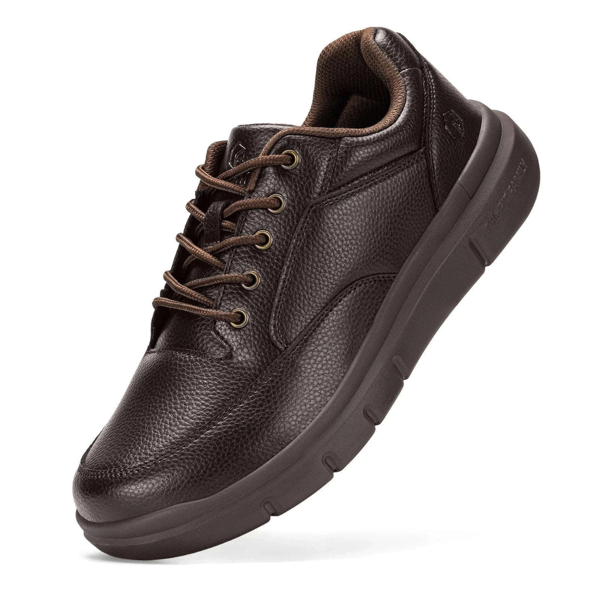 Men's Wide Width Slip-On Casual Shoes with Arch Support-D brown / 44.5