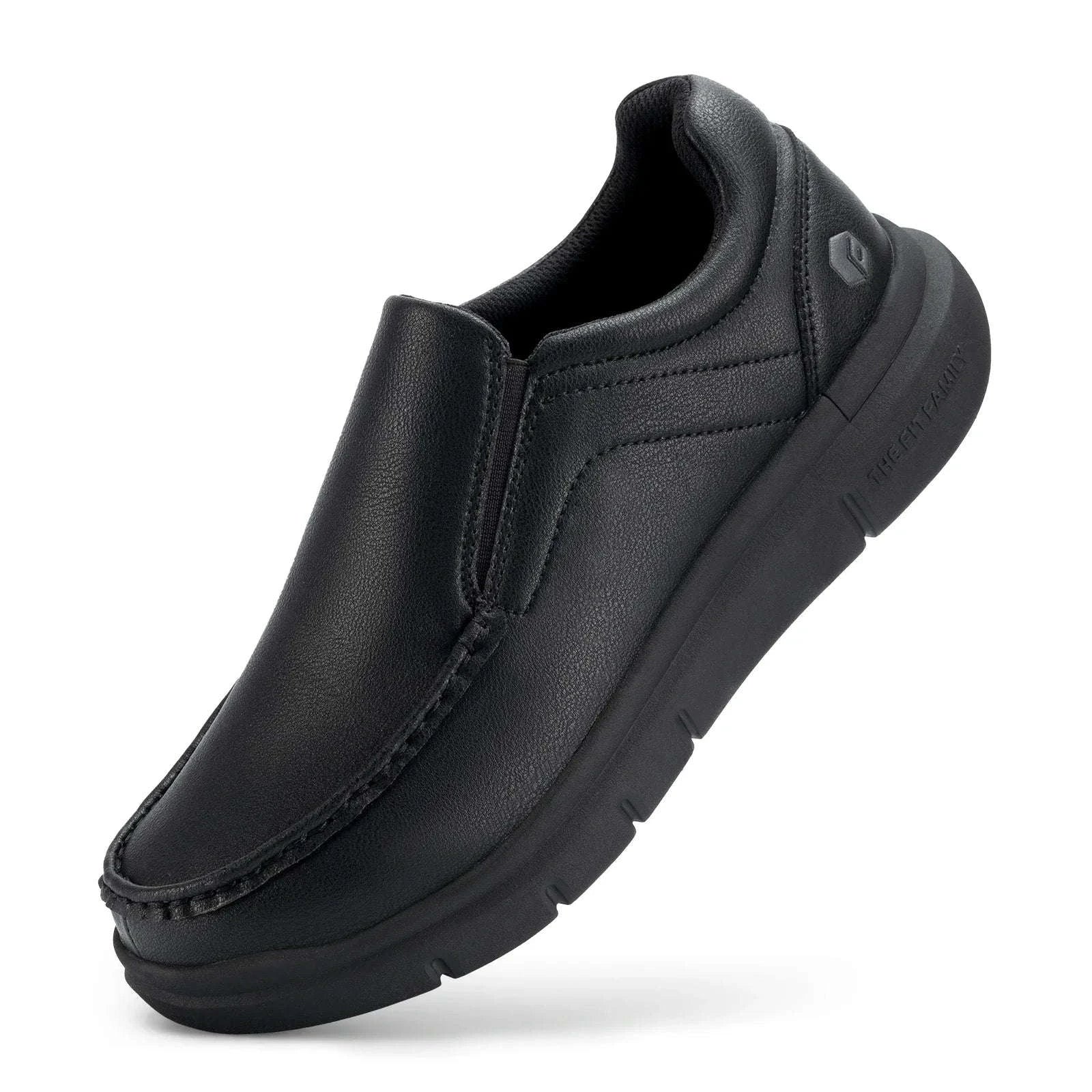 Men's Wide Width Slip-On Casual Shoes with Arch Support-D brown / 44.5