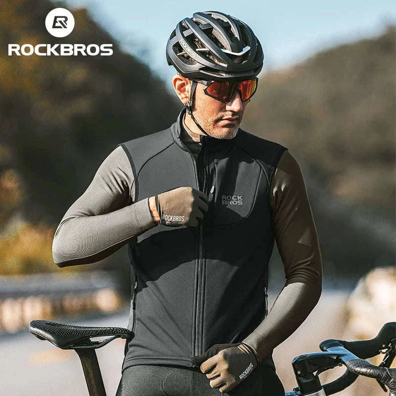 Men’s Windproof Cycling Vest for Cold Weather Riding-MJ003 / Asian XL(EUR L)