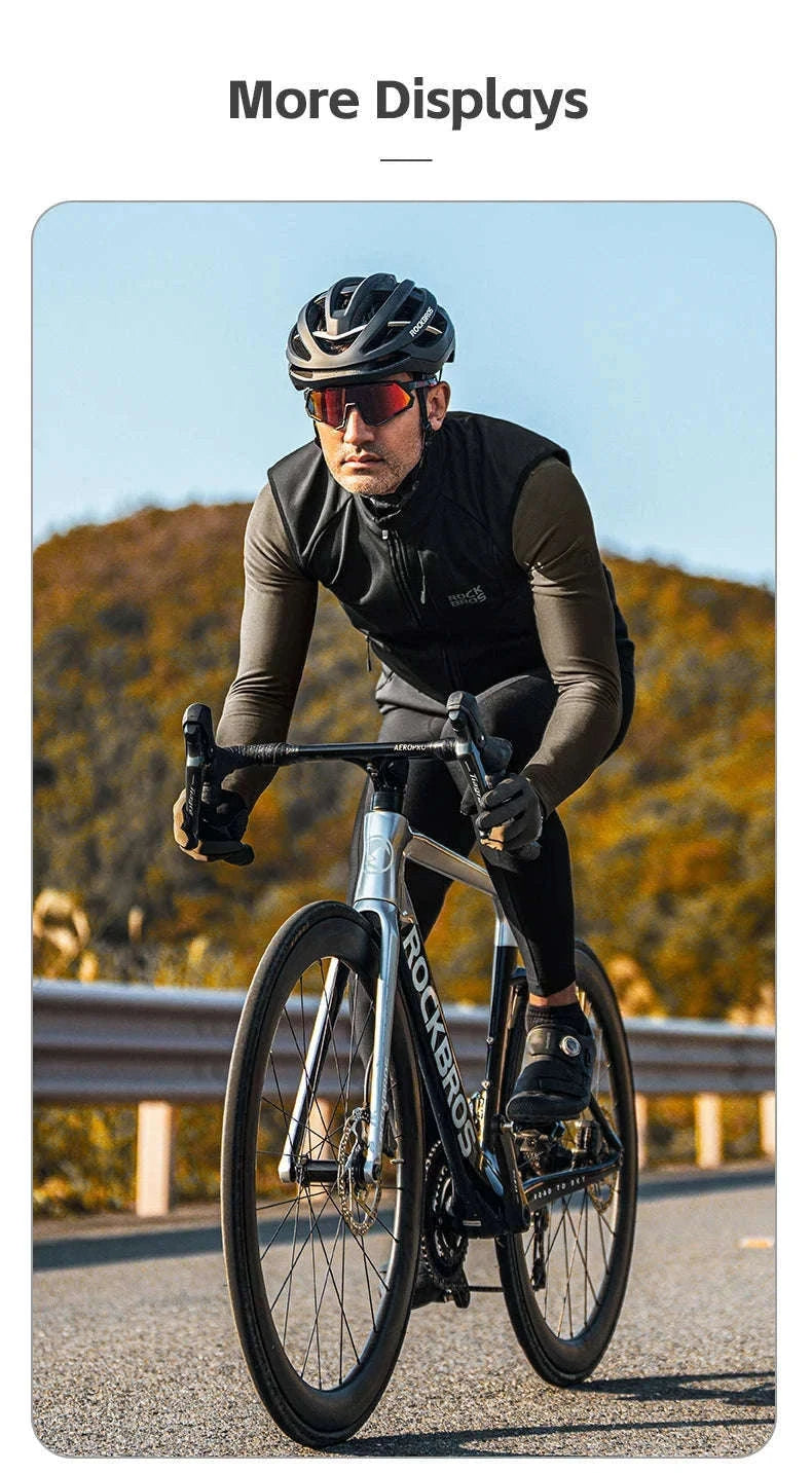 Men’s Windproof Cycling Vest for Cold Weather Riding-MJ003 / Asian XL(EUR L)