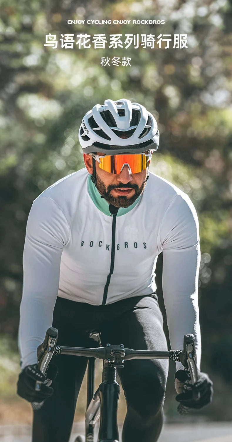 Men’s Windproof Thermal Cycling Jersey for Cold Weather Riding-WOMEN-B / Asian XS(EUR XXS)