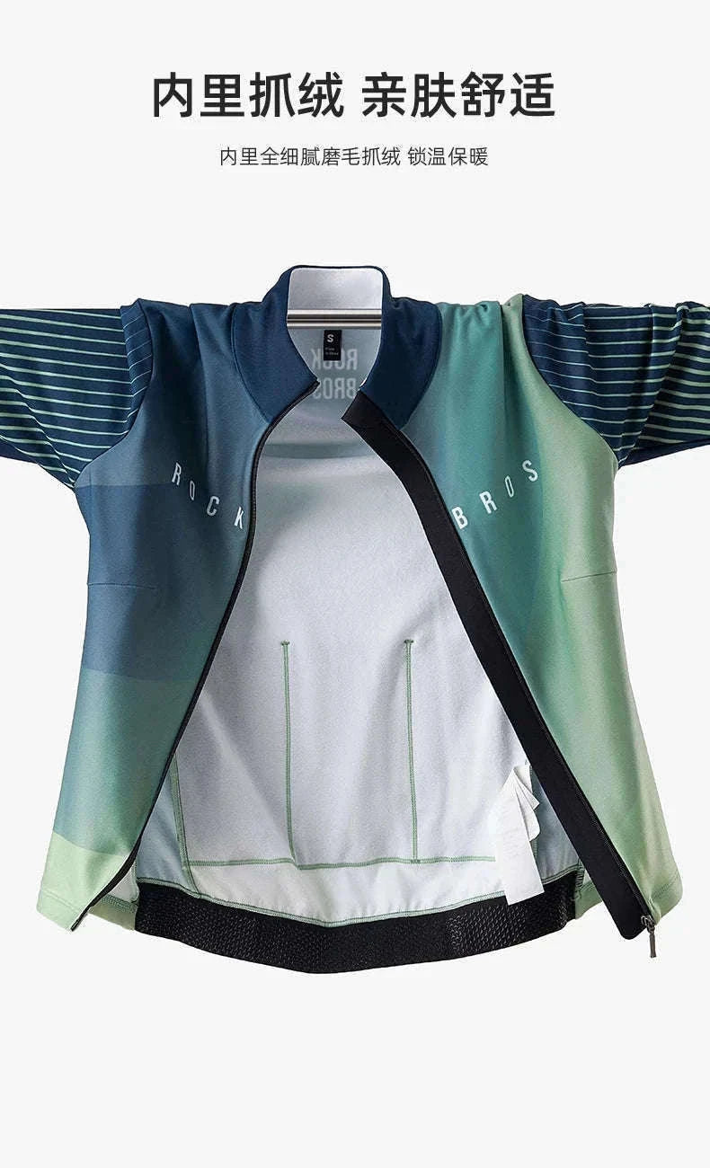 Men’s Windproof Thermal Cycling Jersey for Cold Weather Riding-WOMEN-B / Asian XS(EUR XXS)