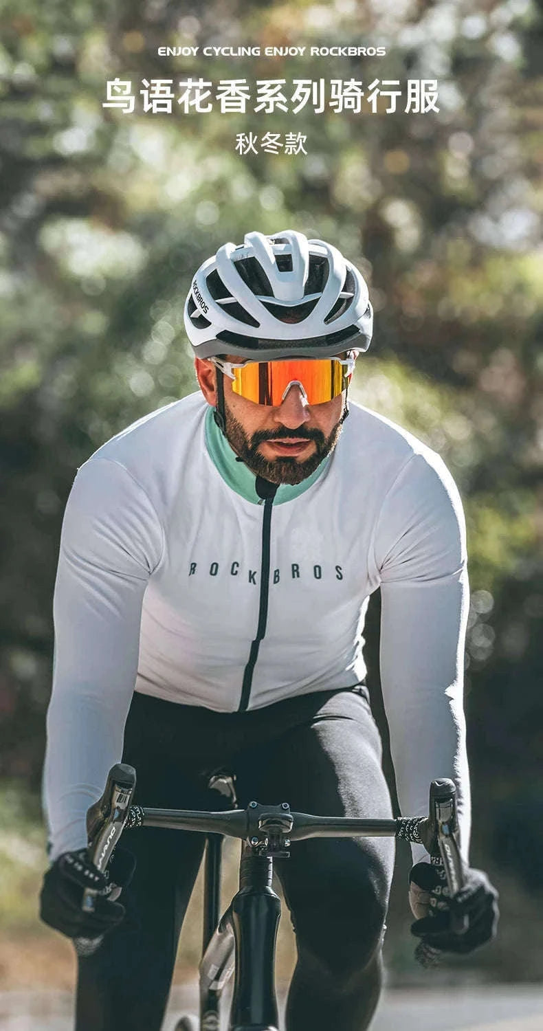 Men’s Windproof Thermal Cycling Jersey for Cold Weather Riding-WOMEN-B / Asian XS(EUR XXS)
