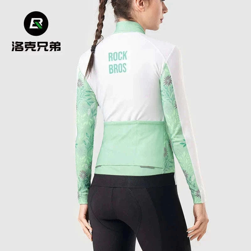 Men’s Windproof Thermal Cycling Jersey for Cold Weather Riding-WOMEN-B / Asian XS(EUR XXS)