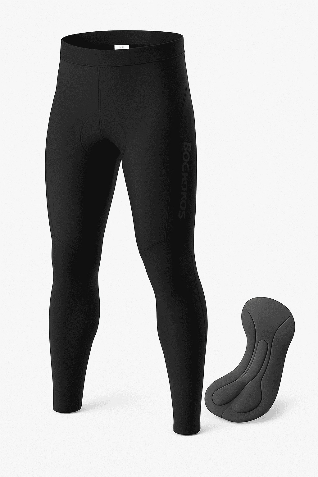 Men’s Winter Cycling Pants Windproof Fleece Trousers with Cushion-YDCK007-1 / Asian 3XL(EUR 2XL)