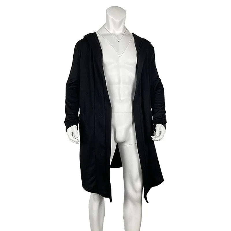 Men's Winter Hooded Cardigan Trench Coat-green / XXL / Pack of 1